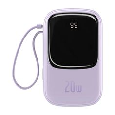 Внешний аккумуляторм Baseus Power Bank Qpow Digital Display 20000mAh 20W Purple PPQD-H05