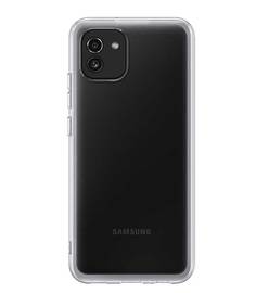 Чехол (клип-кейс) Samsung Galaxy A03 Soft Clear Cover прозрачный (EF-QA035TTEGRU)