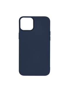 Чехол силиконовый Alwio для iPhone 13 (6.1"), soft touch, темно-синий
