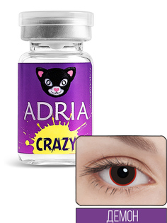 Контактные линзы цветные Adria Crazy (vial) НДС R 8,6 D -0,00 1 шт DEMON