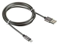 Кабель Digma LIGHT-1.2M-G USB (m)-Lightning (m) 1.2м черный