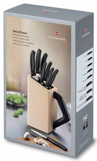 Набор ножей кухонных Victorinox Swiss Classic (6.7173.8) 8 шт черный