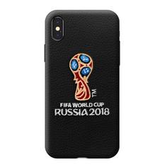 Чехол Deppa ЧМ по футболу FIFA™ Логотип, вышивка, для Apple iPhone X Black