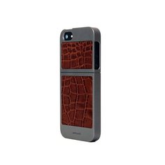 Чехол Patchworks Titanium Brwn Cro 7426+защитная пленка iPhone5