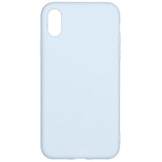 Чехол клип-кейс PERO софт-тач для iPhone X голубой ПЕРО