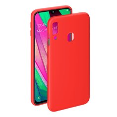 Чехол Deppa Gel Color Case для Samsung Galaxy A40 (2019) красный PET белый 87115