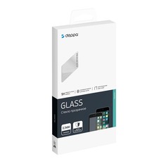 Защитное стекло 3D Deppa для Huawei P Smart (2018) 0.3 мм белая рамка 62485