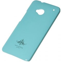 Чехол Partner Чехол-накладка HTC One (глянец голубой)