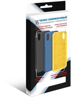 Чехол DF для Redmi Note 9S/9 Pro/9 Pro Max с микрофиброй Silicone xiOriginal-09 Blue