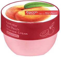Многофункциональный крем с экстрактом персика FarmStay Real Peach All-in-one Cream, 300ml