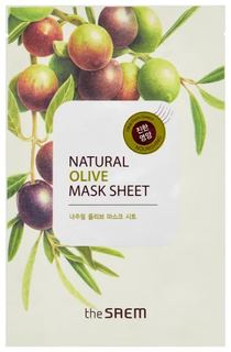 Маска тканевая с экстрактом оливы The Saem Natural Olive Mask Sheet 21 мл