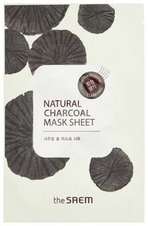 Маска тканевая с древесным углем The Saem Natural Charcoal Mask Sheet 21 мл