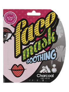 Маска для лица тканевая Bling Pop Charcoal Black Bamboo Mask 25 мл