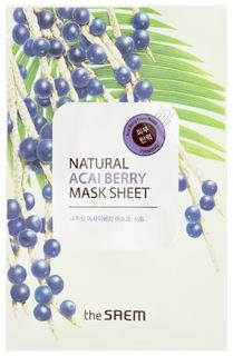 Маска тканевая с экстрактом ягод асаи The Saem Natural Acai Berry Mask Sheet 21 мл