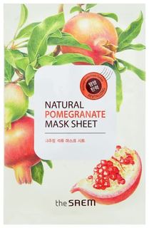 Маска тканевая с экстрактом граната The Saem Natural Pomegranate Mask Sheet 21 мл