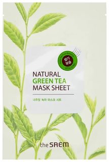 Маска тканевая с экстрактом зеленого чая The Saem Natural Green Tea Mask Sheet 21 мл