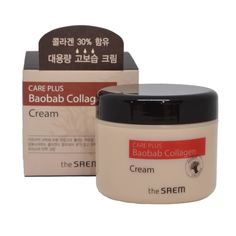 Крем коллагеновый баобаб The Saem Care Plus Baobab Collagen Cream 100мл