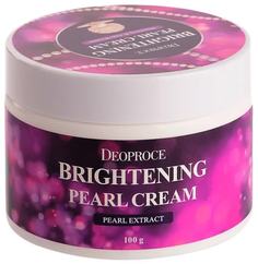 Крем для лица питательный с экстрактом жемчуга Deoproce Moisture Brightening Pearl Cream 100гр