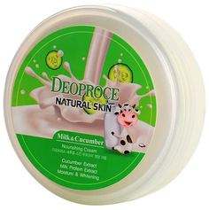Крем для лица и тела Deoproce Natural Skin Nourishing Cream Milk Cucumber 100гр