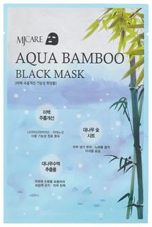 Маска тканевая для лица Mijin Cosmetics MJ Aqua Bamboo Black Mask 25 г