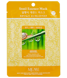 Маска тканевая для лица Улитка Snail Essence Mask 23гр Mijin Cosmetics
