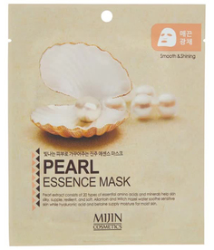 Маска тканевая для лица Жемчуг Pearl Essence Mask 23гр Mijin Cosmetics