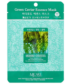 Маска тканевая для лица Морской виноград Green Caviar Essence Mask 23гр Mijin Cosmetics