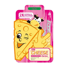 Маска тканевая осветляющая Mj care Real Cheese Brightening & Moisturizing Mask Mijin Cosmetics