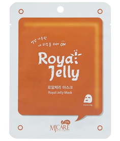 Маска тканевая для лица с маточным молоком MJ on Royal Jelly mask pack 22гр Mijin Cosmetics
