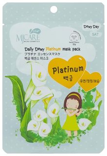 Маска тканевая для лица с платиной Mijin Cosmetics MJ Care Daily Dewy Platinum Mask Pack 25 г