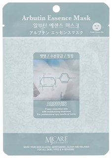 Маска тканевая для лица с арбутином Mijin Cosmetics Arbutin Essence Mask 23 г