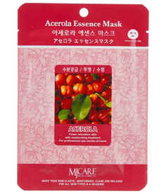Маска тканевая для лица Ацерола Acerola Essence Mask 23гр Mijin Cosmetics