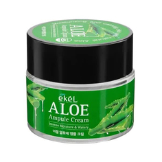 EKEL Ампульный крем для лица с экстрактом алоэ Aloe Ampule Cream, 70мл