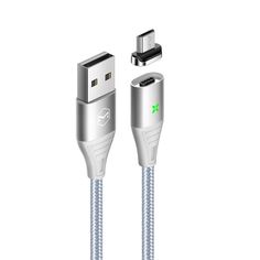 Кабель Mcdodo Storm Series USB - MicroUSB, магнитный, 1,2 метра, серебристый