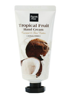 Крем для рук с кокосом и маслом ши FarmStay Tropical Fruit Hand Cream Coconut & Shea Butter, 50мл