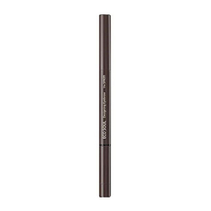 Карандаш для бровей 3 в1 The Saem Eco Soul Designing Eyebrow 02 Dark Brown 0,2гр+0,12гр