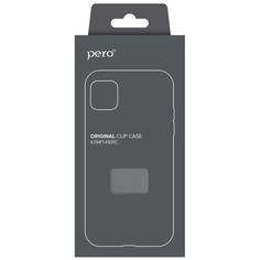 Чехол клип-кейс PERO силикон для Apple iPhone 13 прозрачный ПЕРО
