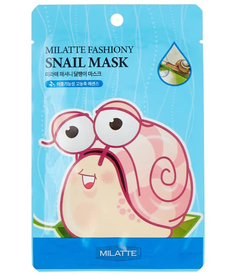 Маска на тканевой основе для лица улиточная MILATTE FASHIONY SNAIL MASK SHEET 21гр