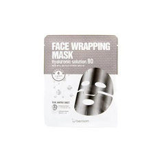 Маска для лица с гиалуроновой кислотой Face Wrapping Mask Hyaruronic Solution 80 27мл Berrisom