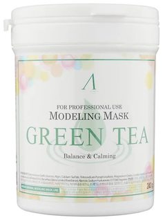 Маска альгинатная с экстрактом зеленого чая (банка) Anskin Green Tea Modeling Mask, container 240гр