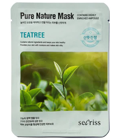 Маска для лица тканевая АН Secriss Pure Nature Mask Pack-Teatree 25мл Anskin
