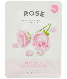 Its Skin Укрепляющая тканевая маска с розой The Fresh Rose Mask Sheet, 20 г