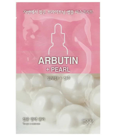 Holika Holika Увлажняющая тканевая маска для лица с экстрактом жемчуга Ampoule Essence Mask Sheet Pearl, 20 мл