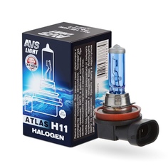 Лампа автомобильная AVS H11 Atlas Box 12V 55W, 1шт (A78887S)