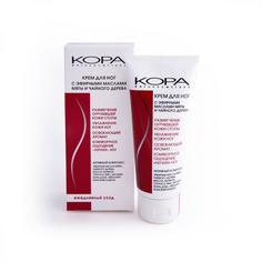 Крем для ног Кора, 100 мл, с эфирным маслом мяты и чайного дерева