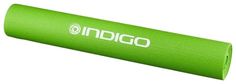 Коврик для йоги и фитнеса INDIGO PVC, YG03, Зеленый, 173*61*0,3 см