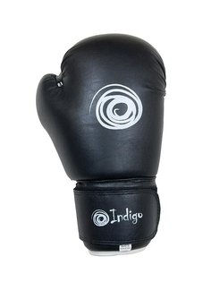 Перчатки для бокса INDIGO PS-790 PU 12 унц , Чёрн (форм пенорезина
