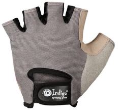Перчатки для фитнеса женские INDIGO полиэстер, эластан, 97870 IR, Бело-серо-розовый, L
