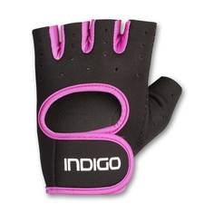 Перчатки для фитнеса женские INDIGO неопрен IN200 S Черно-фиолетовый