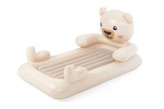 Кровать надувная детская Bestway DreamChaser Мишка, с надувными ограждениями и флокированным матрасом, 67712, 188x109x89